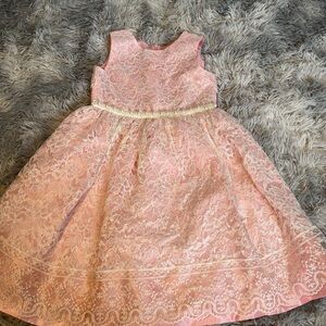 Jayne Copeland Pink Lace Formal Dress